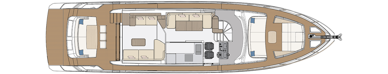 MAIN DECK - ENCLOSED GALLEY LAYOUT
