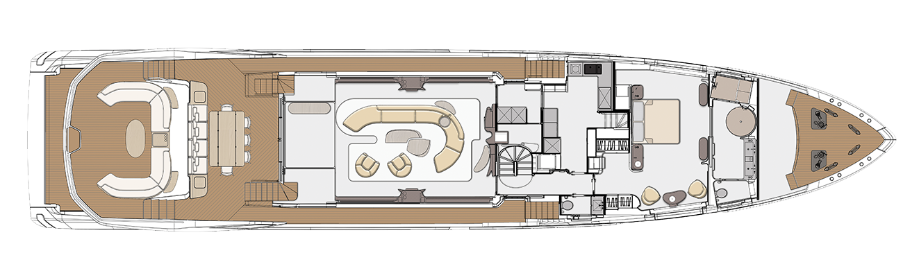 main deck - 6 cabins version