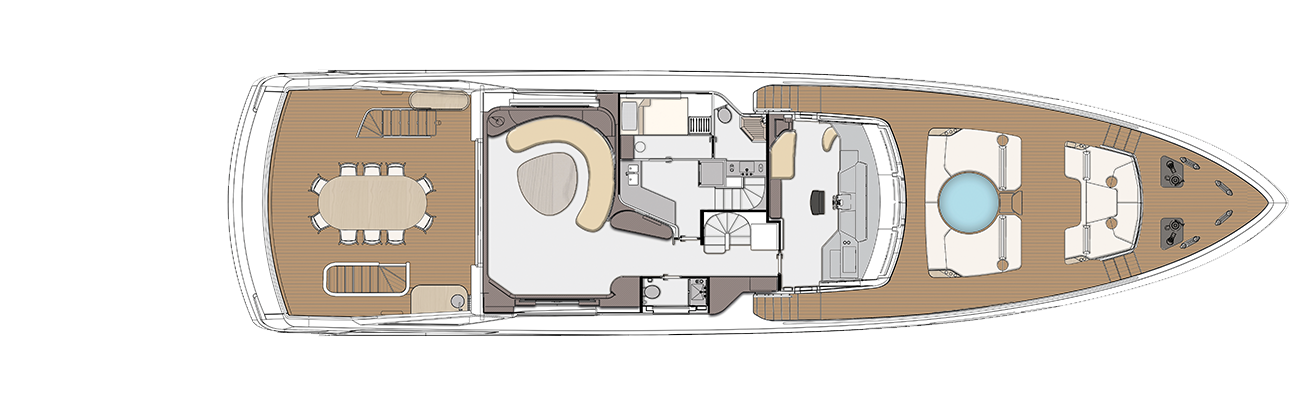 upper deck - 5 cabins version