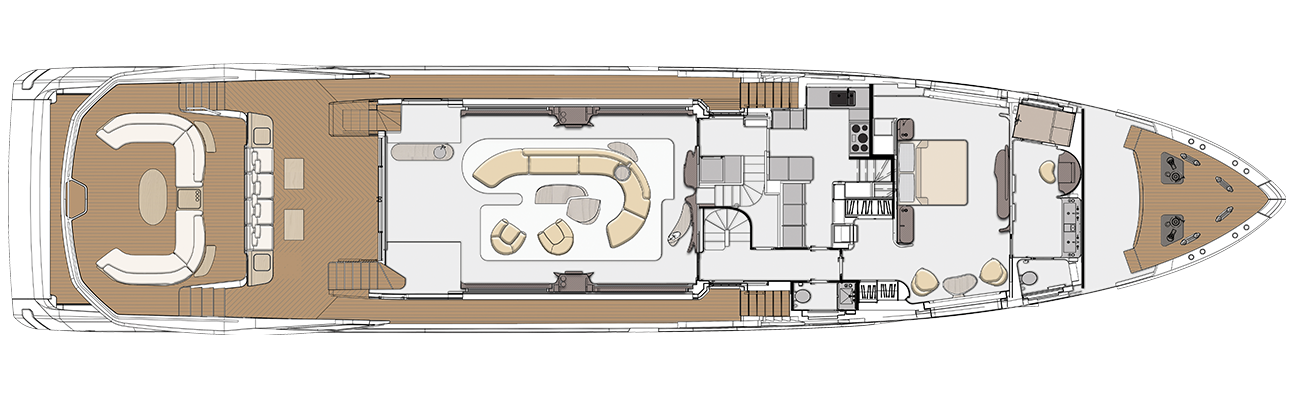 main deck - 5 cabins version